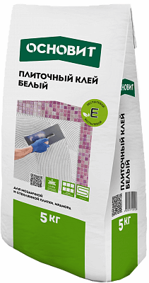 МАКСИПЛИКС AC17W [C2TE] клей профессиональный белый для мрамора, стеклянной и мозаичной плитки ОСНОВИТ
